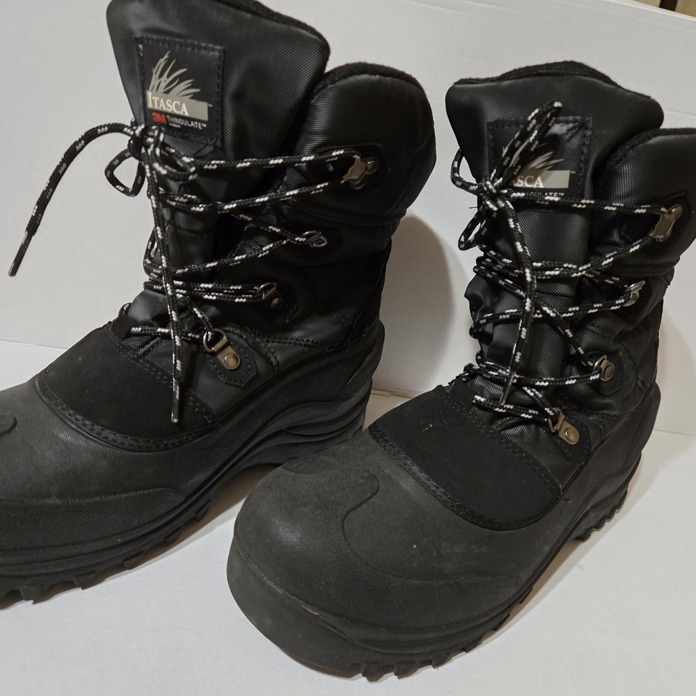 Itasca Men's Black Winter Boots Size 10